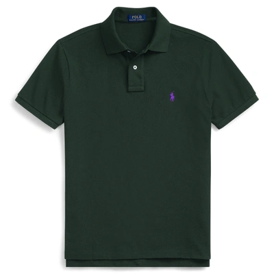 Polo Ralph Lauren Classic Fit Mesh Polo Shirt In New Forest/purple