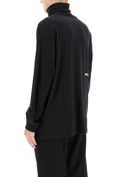 Shop Ambush Printed High Neck T-shirt In Black