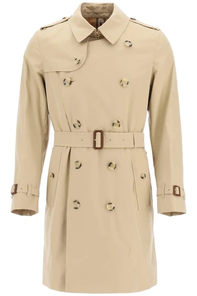 Shop Burberry Kensington Long Trench Coat In Beige