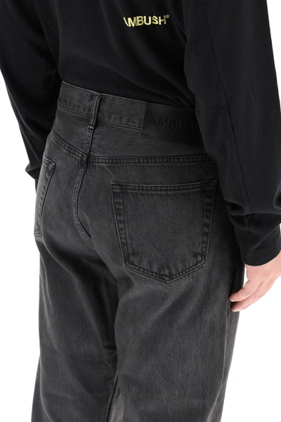 Shop Ambush Regular Fit Denim Jeans In Black