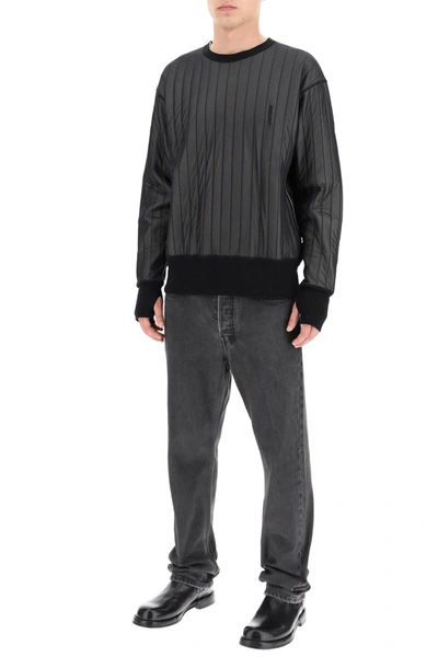 Shop Ambush Padded Sweatshirt In Black,white