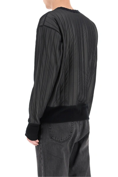 Shop Ambush Padded Sweatshirt In Black,white
