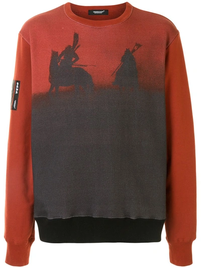 Shop Undercover Graphic Print Sweatshirt In Red