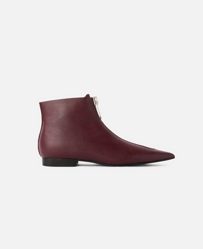 Shop Stella Mccartney Zipit Ankle Boots In Red