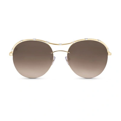 Shop Louis Vuitton Diabolo Menthe Sunglasses In Gradient Brown