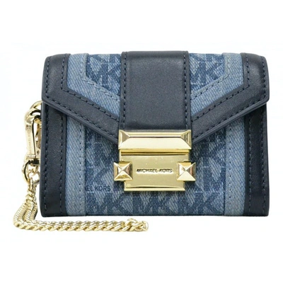 Pre-owned Michael Kors Cloth Clutch Bag In Blue