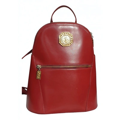 Pre-owned Saint Laurent Red Leather Backpack