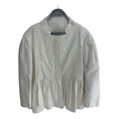 Pre-owned Dries Van Noten Jacket In Ecru