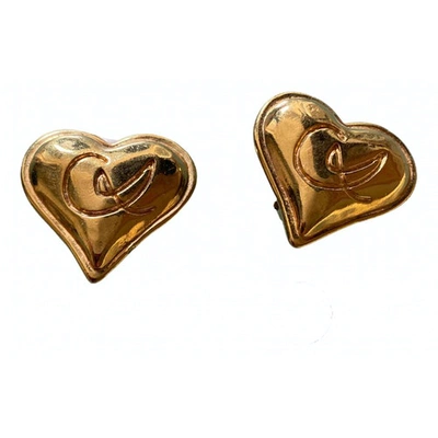 Pre-owned Christian Lacroix Gold Metal Earrings