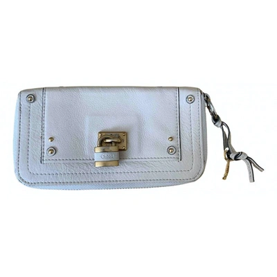 Pre-owned Chloé Marcie Beige Leather Wallet