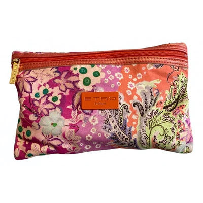 Pre-owned Etro Pink Cloth Clutch Bag