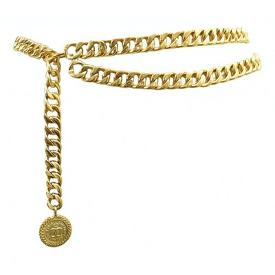 Pre-owned Chanel Gold Metal Belt