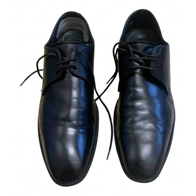 Pre-owned Loake Leather Lace Ups In Black