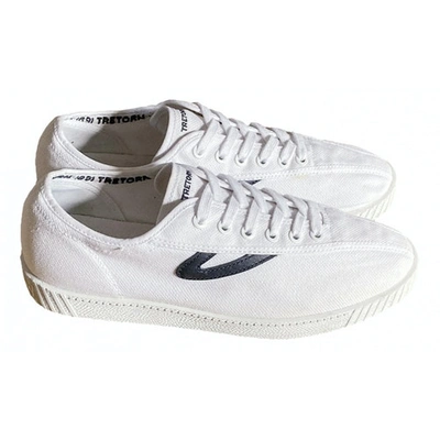 Pre-owned Tretorn White Cloth Trainers