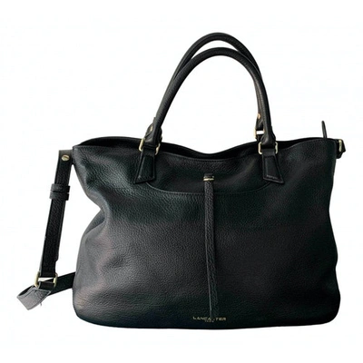 Pre-owned Lancaster Black Leather Handbag