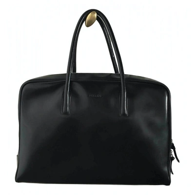 Pre-owned Pollini Black Leather Handbag
