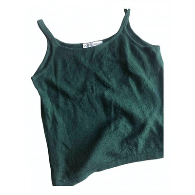 Pre-owned Dolce & Gabbana Green Cashmere  Top