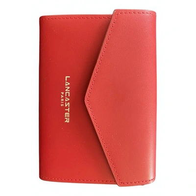 Pre-owned Lancaster Red Leather Wallet
