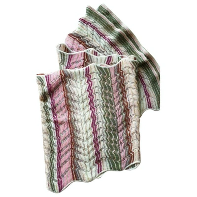 Pre-owned Missoni Wool Stole In Multicolour