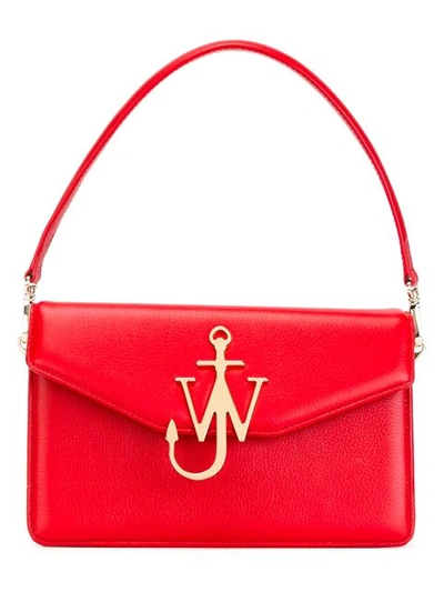 Jw Anderson J.w. Anderson J.w. Anderson Logo Detail Tote In Red