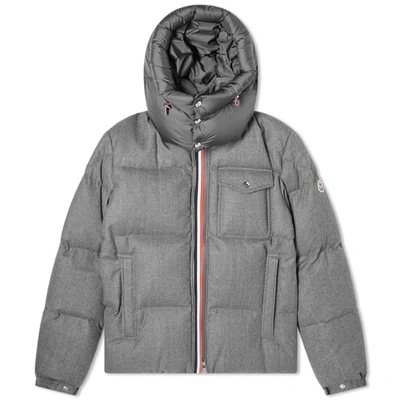 Moncler Brazeau Wool Down Jacket In Grey | ModeSens