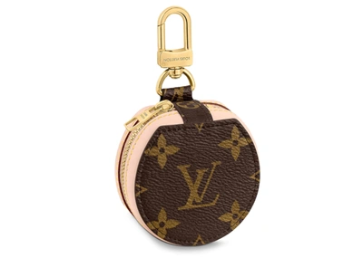 Pre-owned Louis Vuitton  Wireless Earphones Case Horizon Monogram Ebene