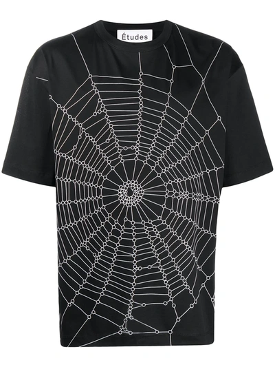 Shop Etudes Studio Museum Spider Crew Neck T-shirt In Black