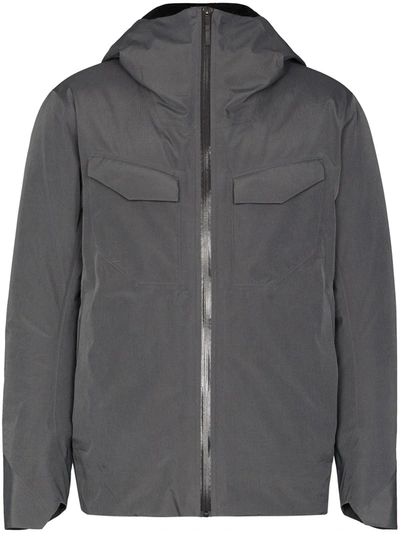 Shop Veilance Veil Node Padded Jacket In Grey
