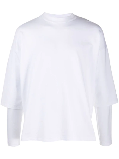 Shop Alchemy Layered Longsleeved T-shirt In White