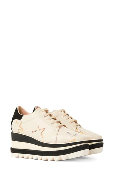 Shop Stella Mccartney Sneak-elyse Platform Sneaker In Grey/ Multicolor