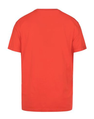 Shop Dsquared2 Man T-shirt Orange Size Xl Cotton