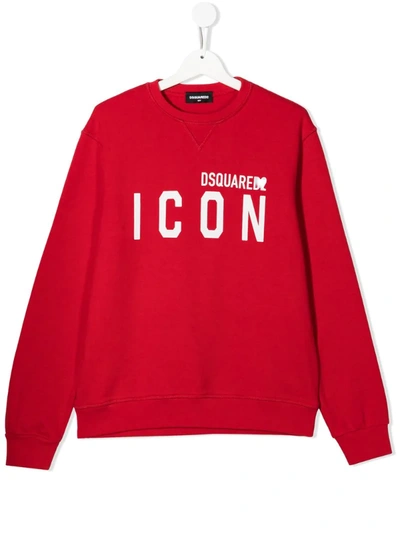 Red dsquared cheap sweatshirt