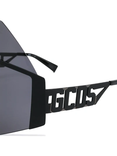 Shop Gcds Kitty Tinted Sunglasses In Black