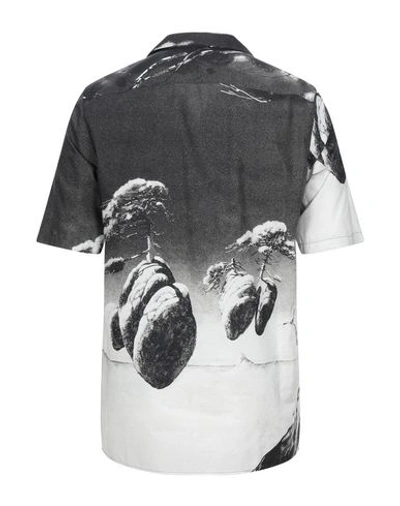 Shop Valentino Shirts In Steel Grey