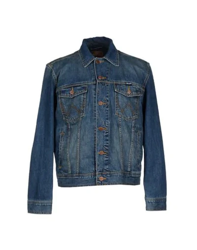 Shop Wrangler Denim Jacket In Blue