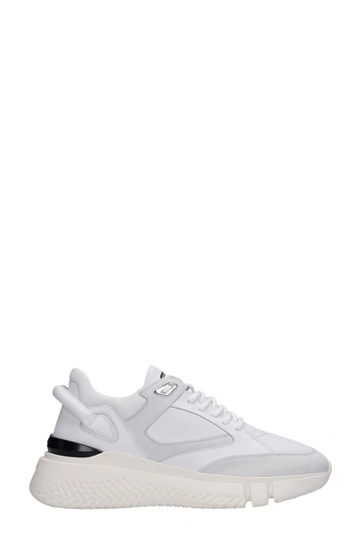 Shop Buscemi Veloce Sneakers In White Suede And Leather