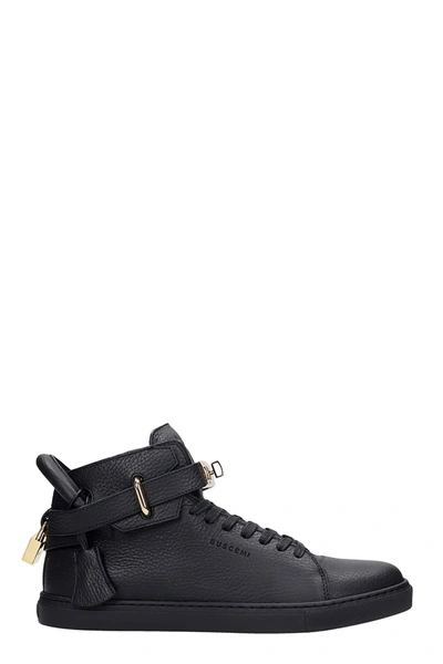 Shop Buscemi 100 Mm Sneakers In Black Leather