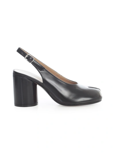 Shop Maison Margiela Chanel Tabi Shoes 8 Heel In Black