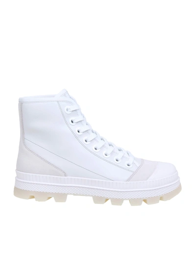 Shop Jimmy Choo Nord / M Sneakers In Nappa And Suede In White