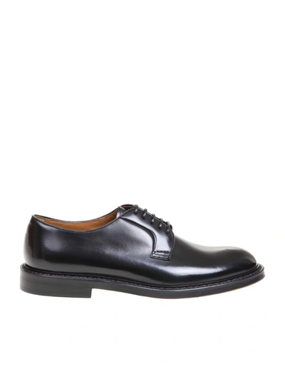 Shop Doucal's Derby In Black Leather