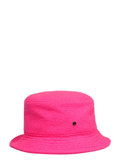 Shop Maison Michel Jason Shocking Pink Bucket Hat In Pink & Purple