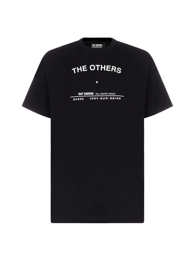 Shop Raf Simons The Others Tour Cotton T-shirt In Black