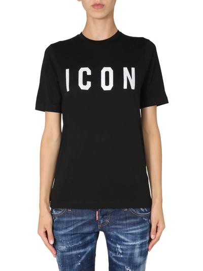 Shop Dsquared2 Renny Fit T-shirt In Nero