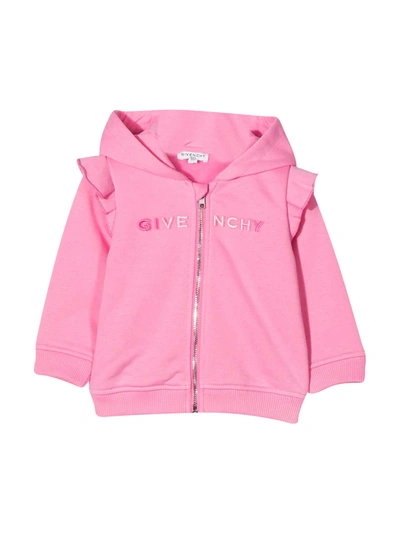 Shop Givenchy Pink Baby Sweatshirt In Albicocca
