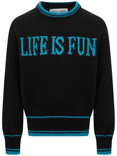 Shop Alberta Ferretti Junior Sweater In Black