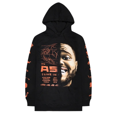 Pre-owned The Weeknd Xo Asia Tour Pullover Hoodie Black | ModeSens