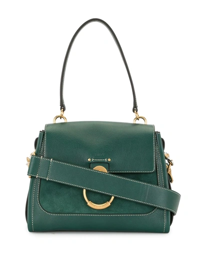 Shop Chloé Small Tess Day Shoulder Bag In Green