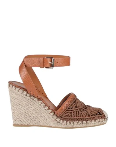 Shop Valentino Espadrilles In Brown