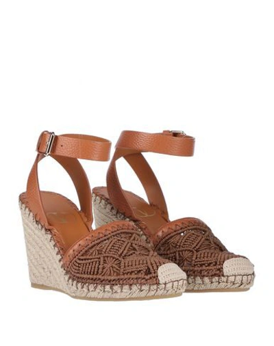 Shop Valentino Espadrilles In Brown