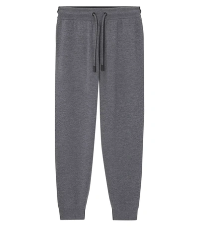 Shop Burberry Charcoal Grey Sweatpants